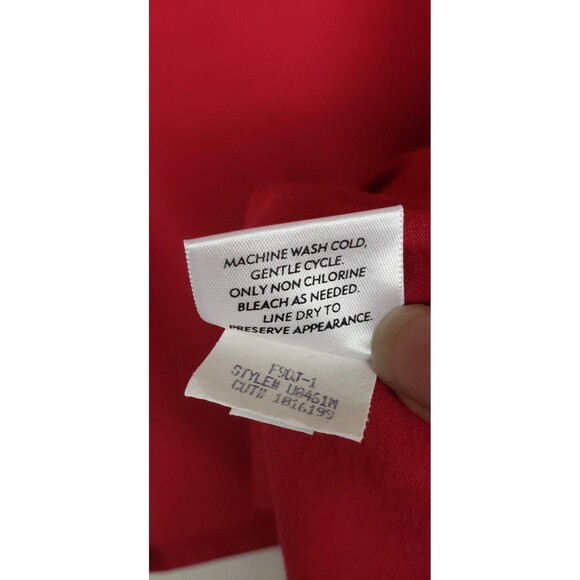 EILEEN FISHER Tank Top Womens XL Organic Cotton Blend Red USA Casual Coastal - Picture 5 of 5